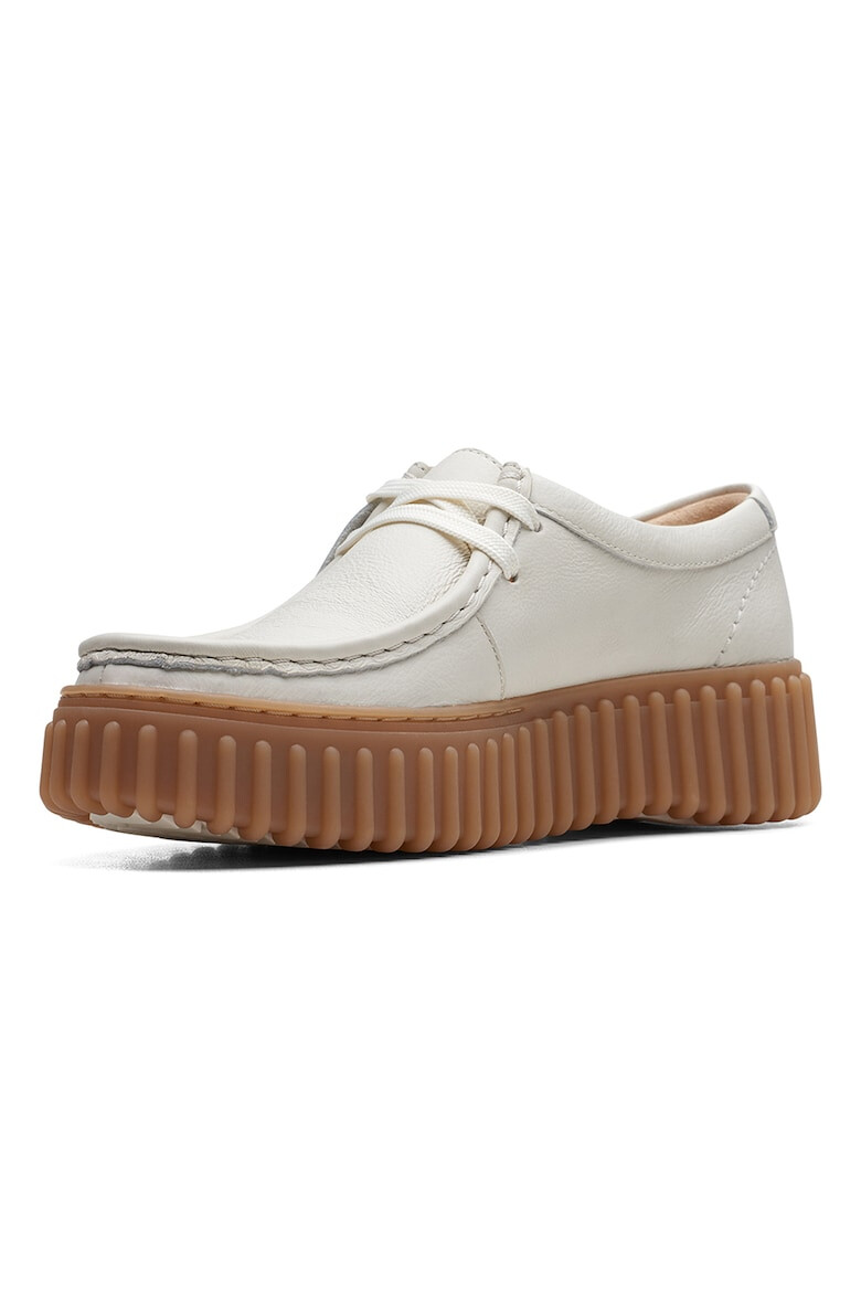 Clarks Велурени мокасини Torhill - Мръснобял - Pepit.bg