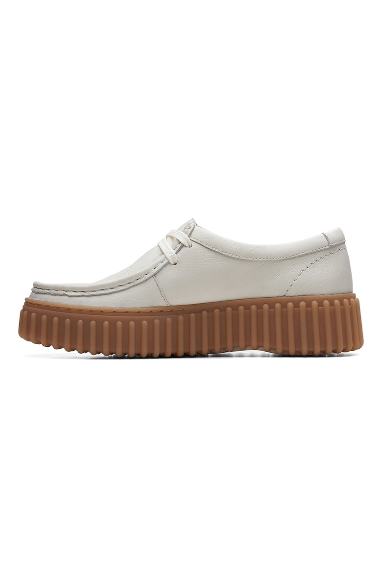 Clarks Велурени мокасини Torhill - Мръснобял - Pepit.bg