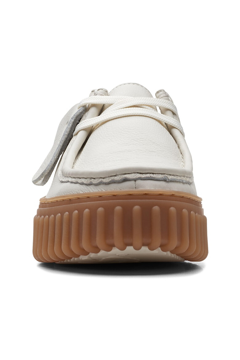 Clarks Велурени мокасини Torhill - Мръснобял - Pepit.bg