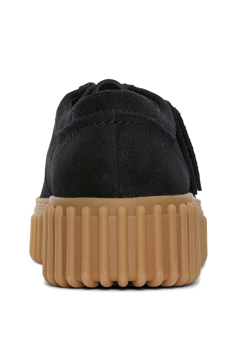 Clarks Велурени мокасини Torhill - Черен - Pepit.bg