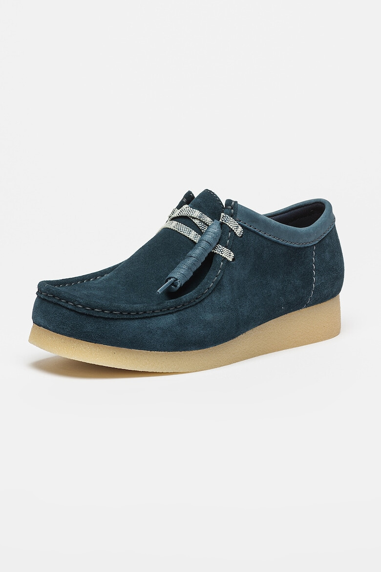 Clarks Велурени мокасини Wallabeeevo - Pepit.bg