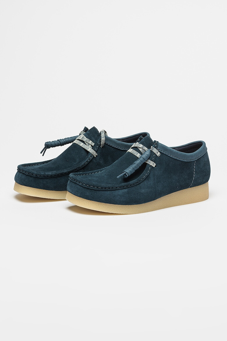 Clarks Велурени мокасини Wallabeeevo - Pepit.bg