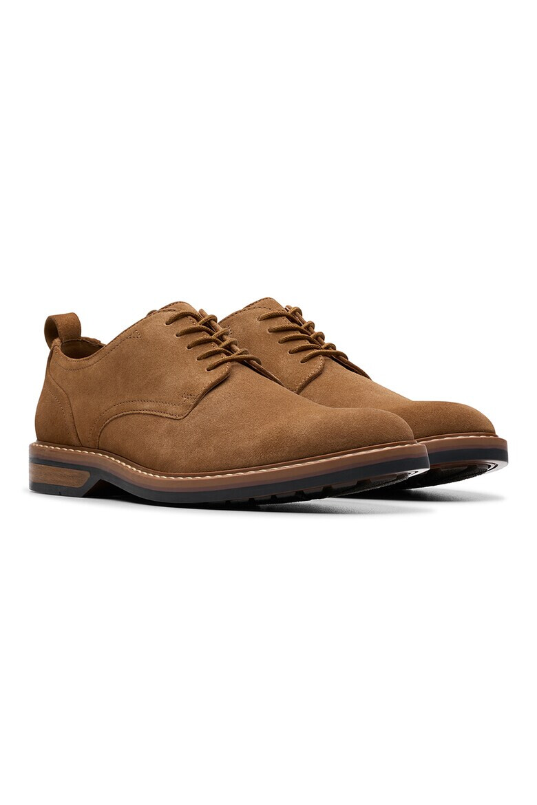 Clarks Велурени обувки Aldwin тип Derby - Pepit.bg