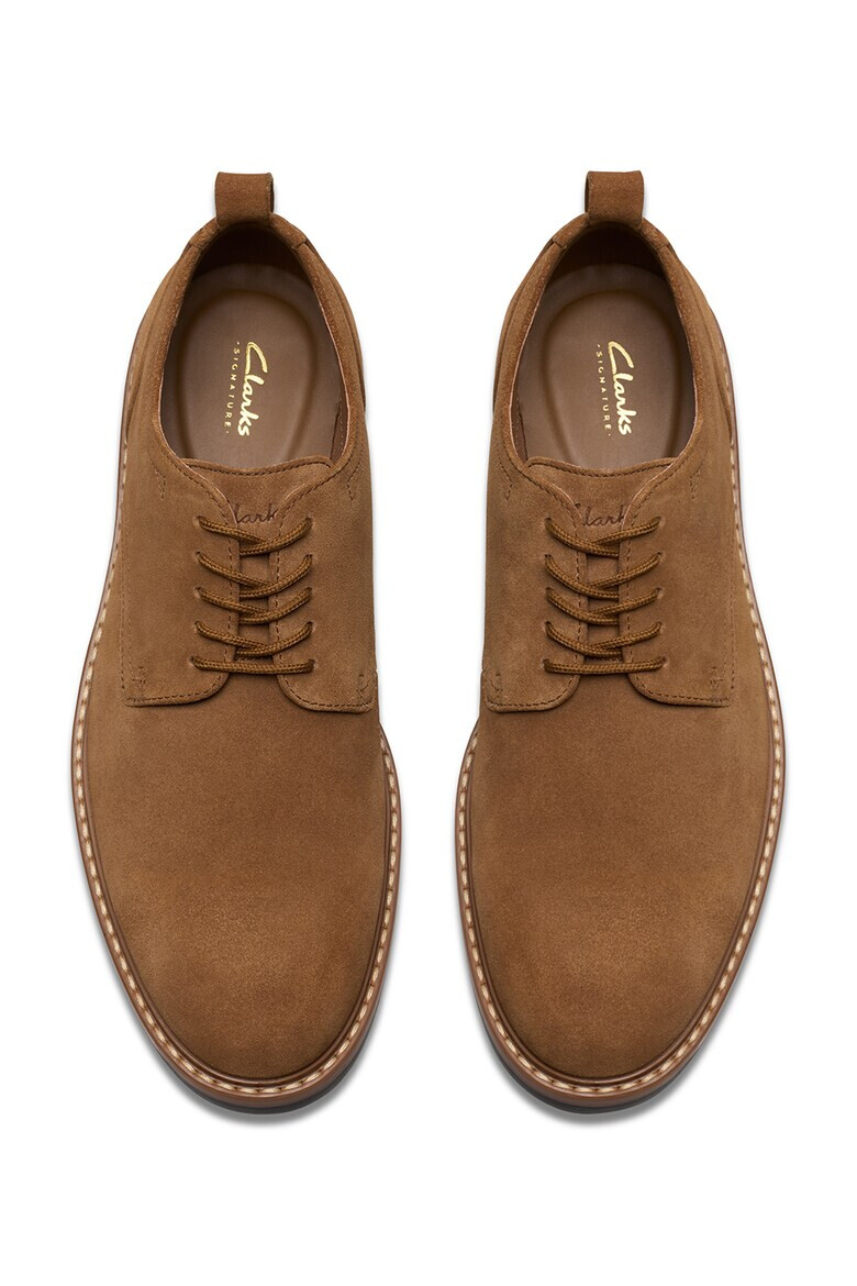Clarks Велурени обувки Aldwin тип Derby - Pepit.bg