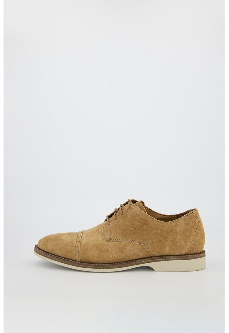 Clarks Велурени обувки Atticus Derby - Pepit.bg