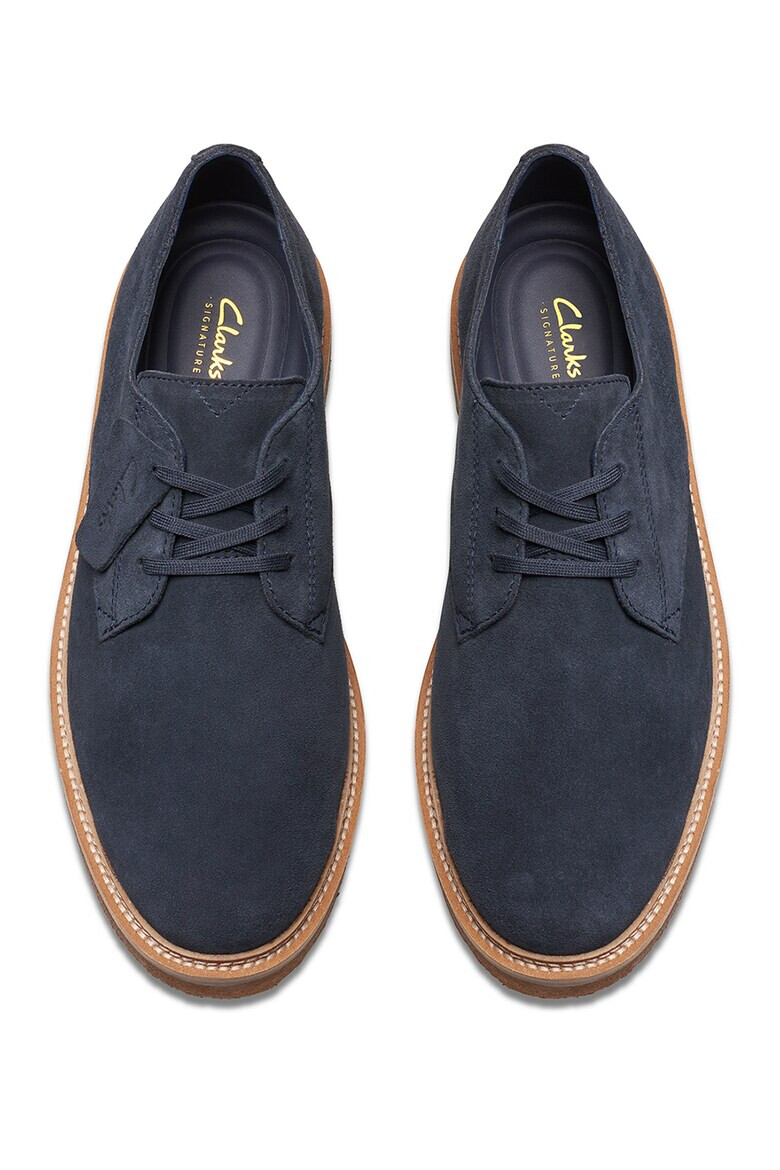Clarks Велурени обувки Derby - Pepit.bg