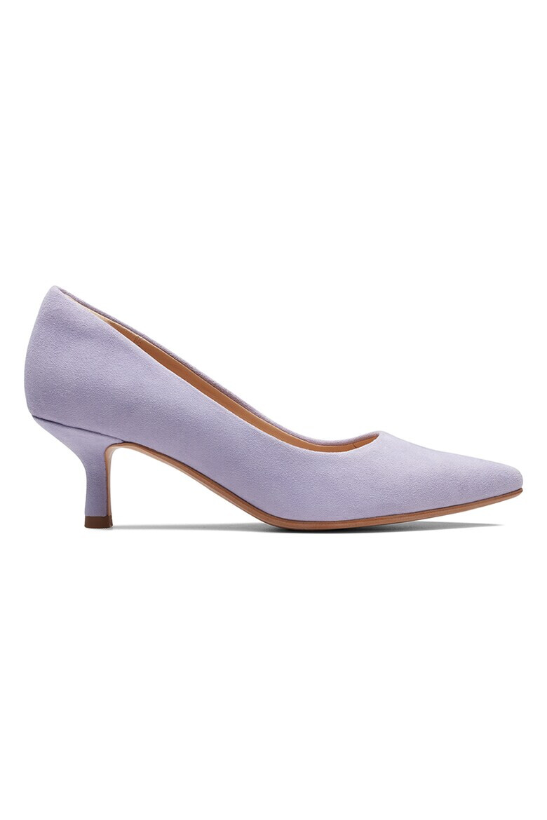 Clarks Велурени обувки с остър връх - Pepit.bg