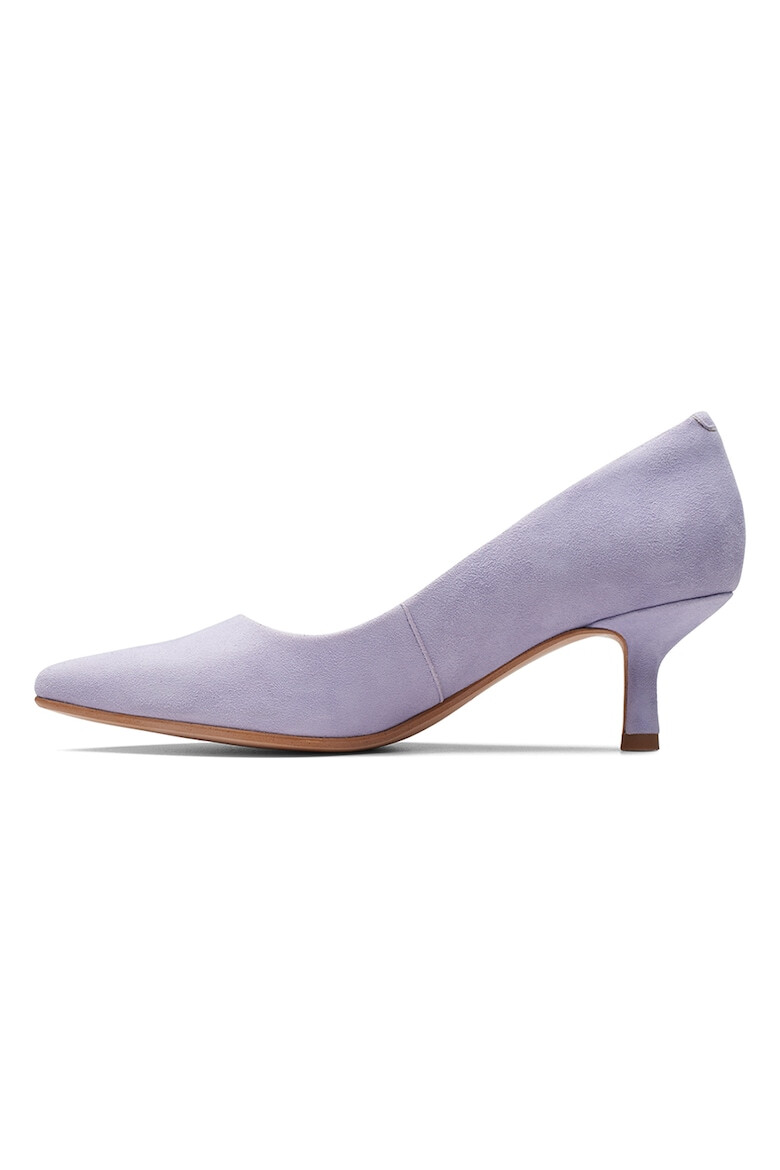 Clarks Велурени обувки с остър връх - Pepit.bg
