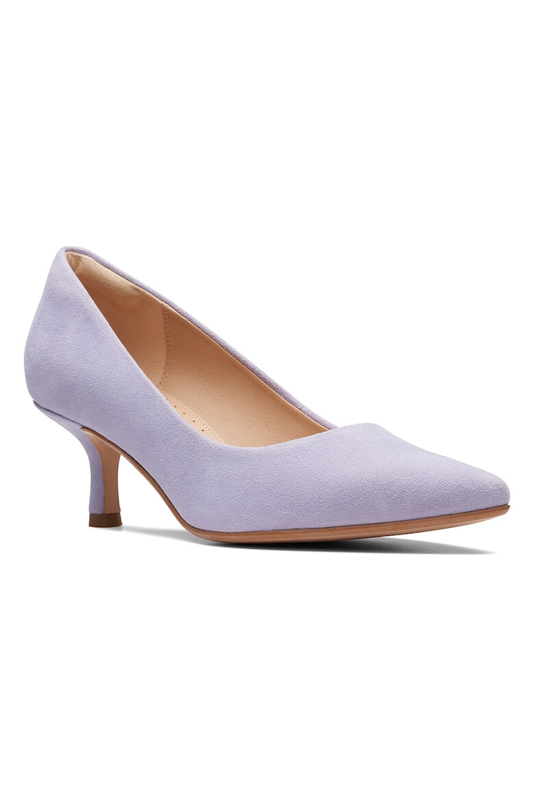 Clarks Велурени обувки с остър връх - Pepit.bg