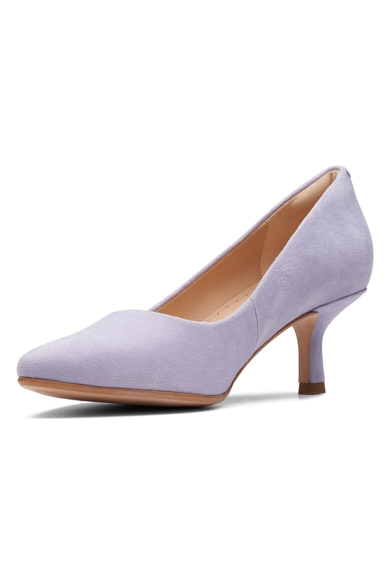 Clarks Велурени обувки с остър връх - Pepit.bg