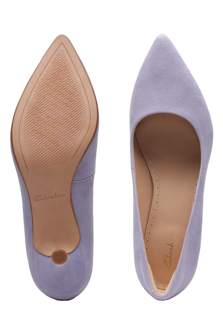 Clarks Велурени обувки с остър връх - Pepit.bg