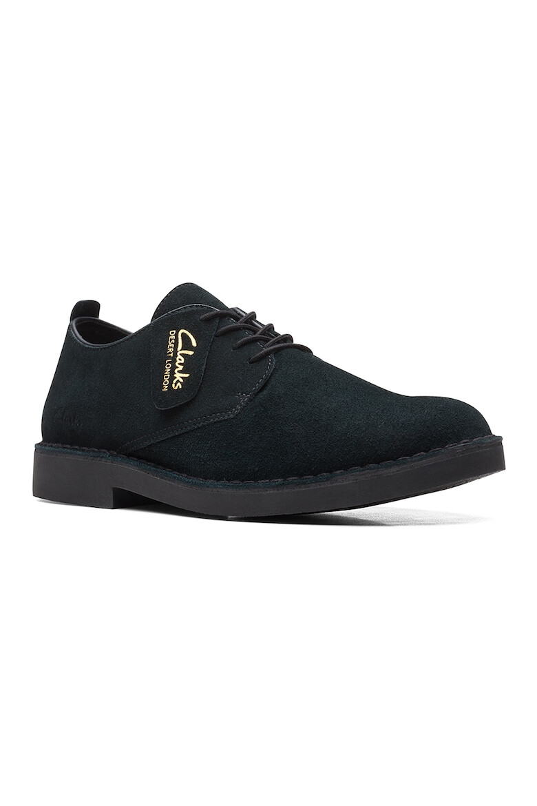 Clarks Велурени обувки с връзки - Pepit.bg