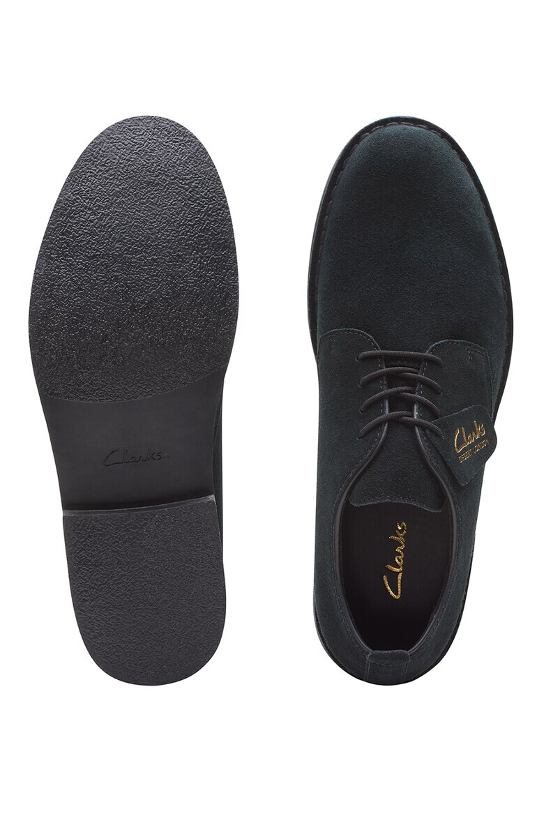 Clarks Велурени обувки с връзки - Pepit.bg
