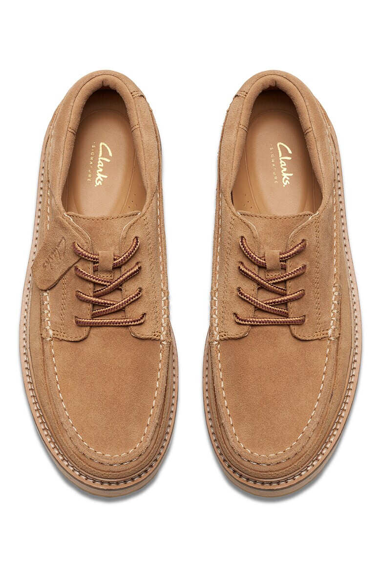 Clarks Велурени обувки с връзки - Pepit.bg