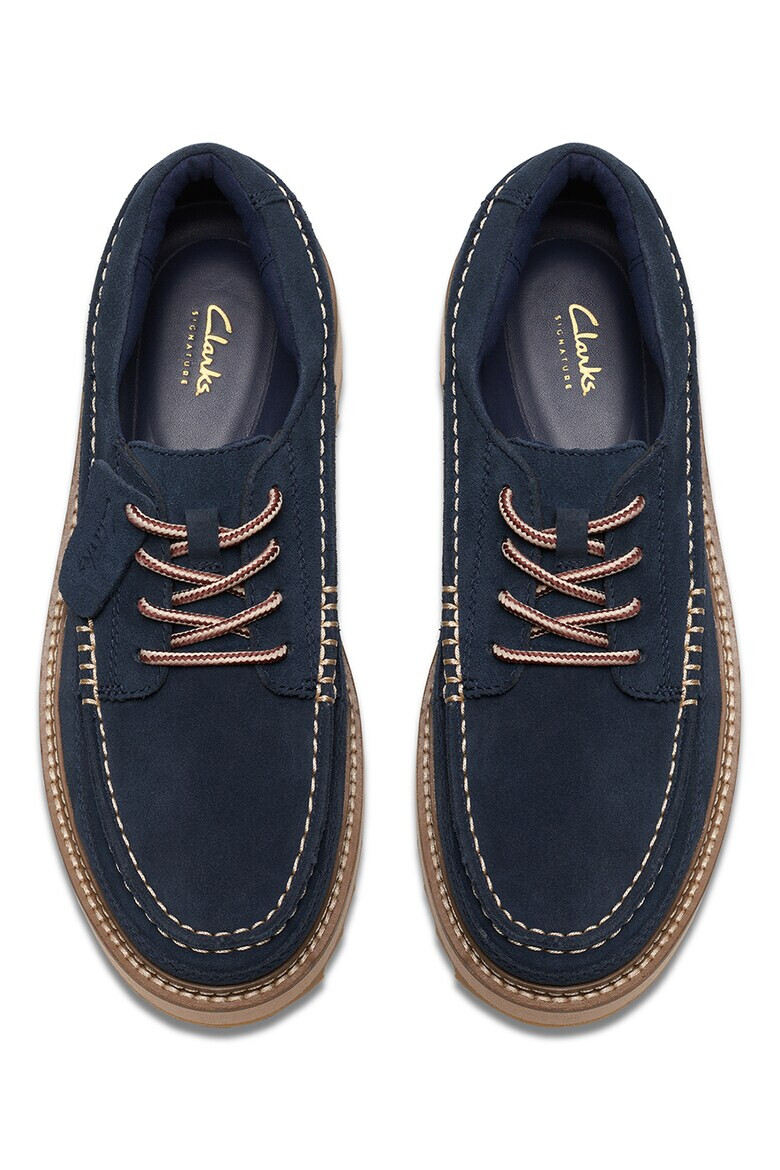 Clarks Велурени обувки с връзки - Pepit.bg