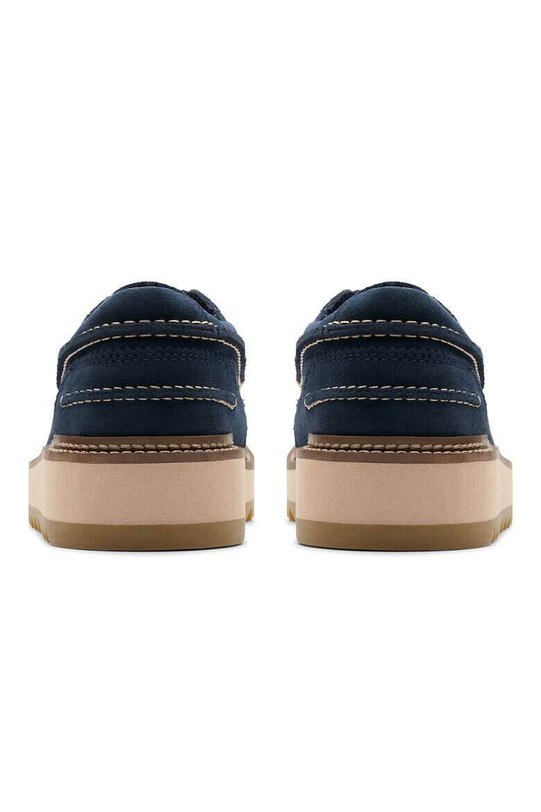 Clarks Велурени обувки с връзки - Pepit.bg