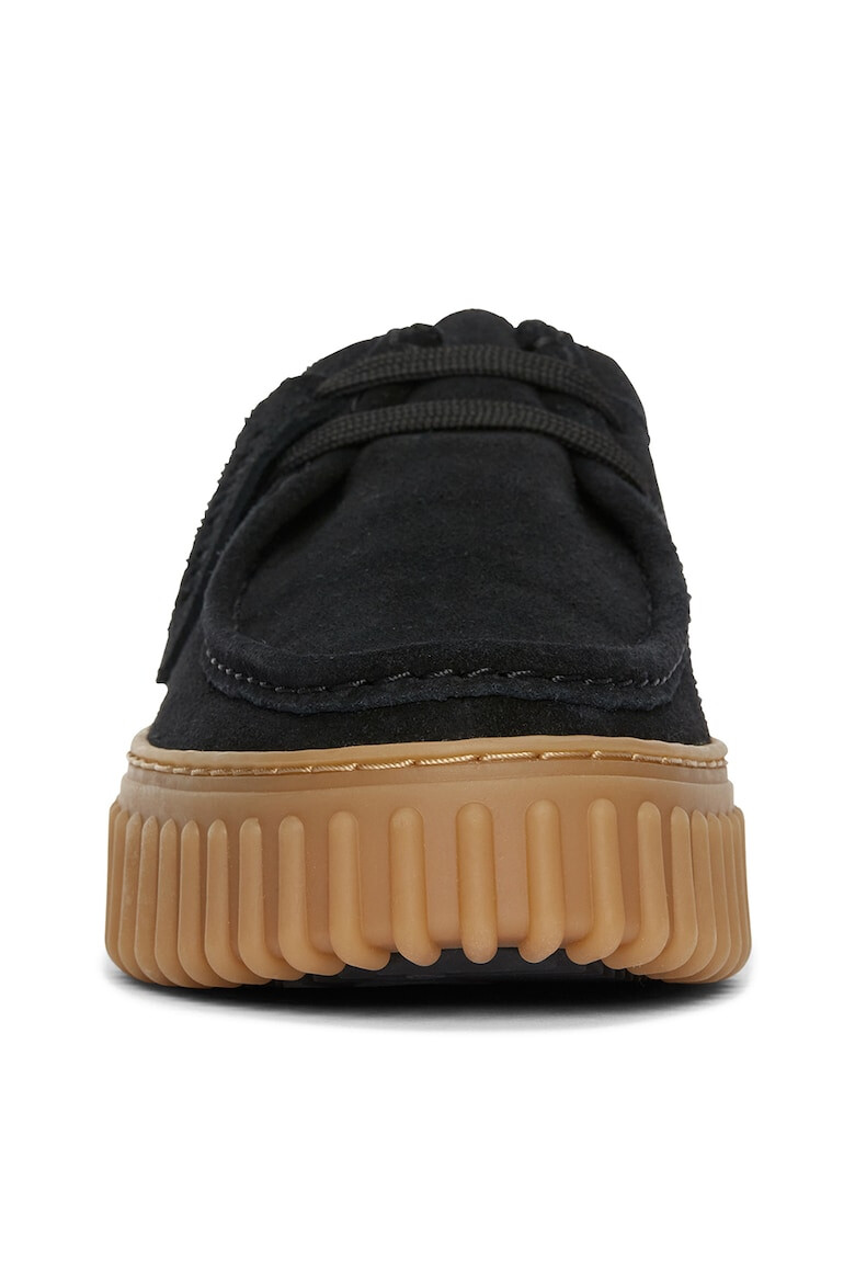 Clarks Велурени мокасини Torhill - Черен - Pepit.bg
