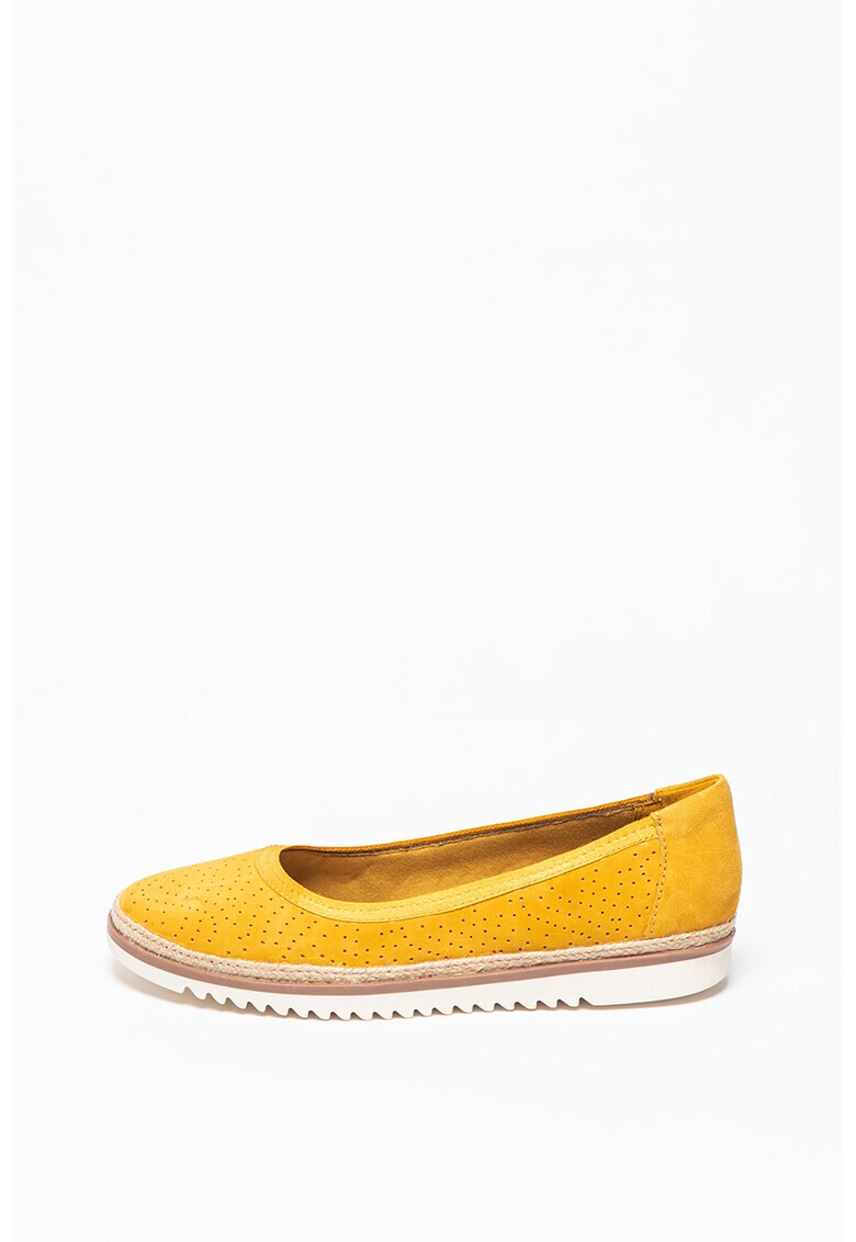 Clarks Велурени пантофки Serena Kellyn с перфорации - Pepit.bg