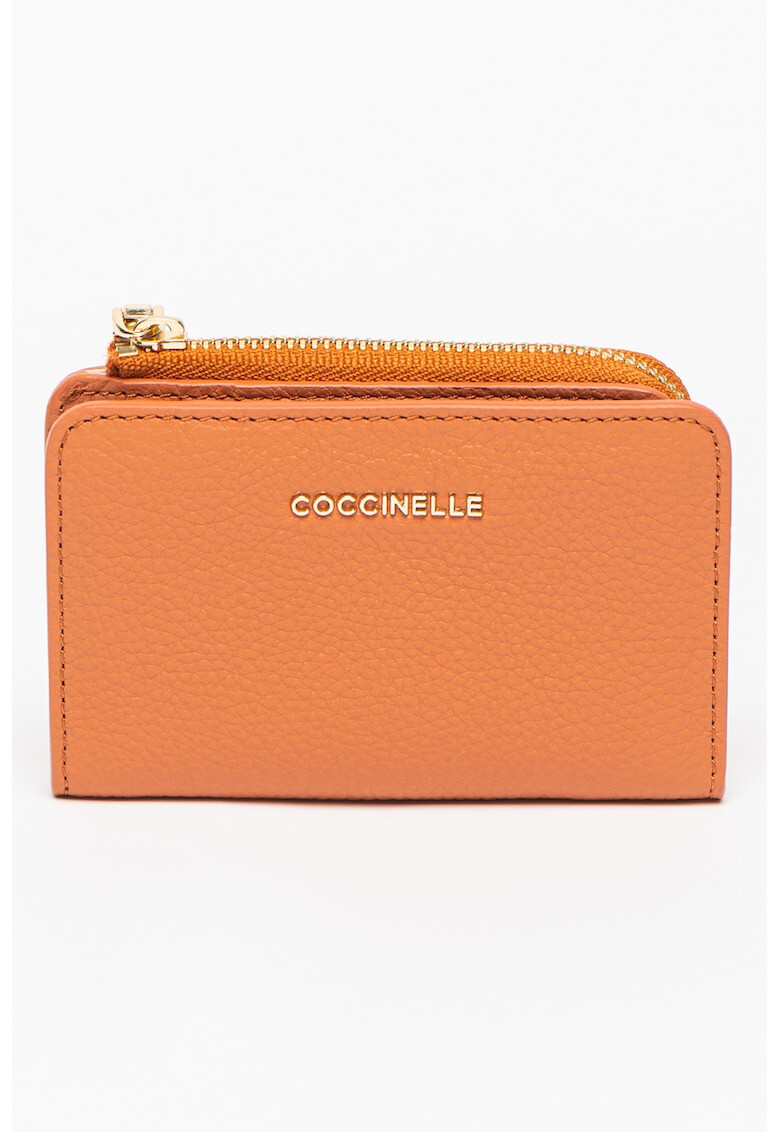 COCCINELLE Изчистен кожен портфейл - Pepit.bg