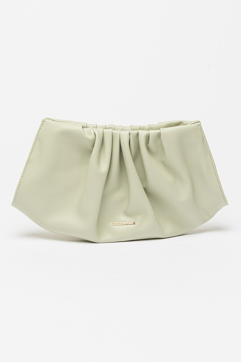 COCCINELLE Кожен клъч Drap Smooth с верижка - Pepit.bg