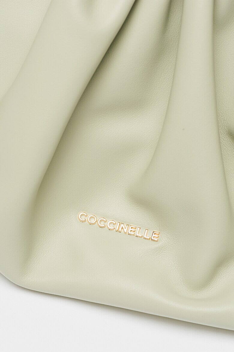 COCCINELLE Кожен клъч Drap Smooth с верижка - Pepit.bg
