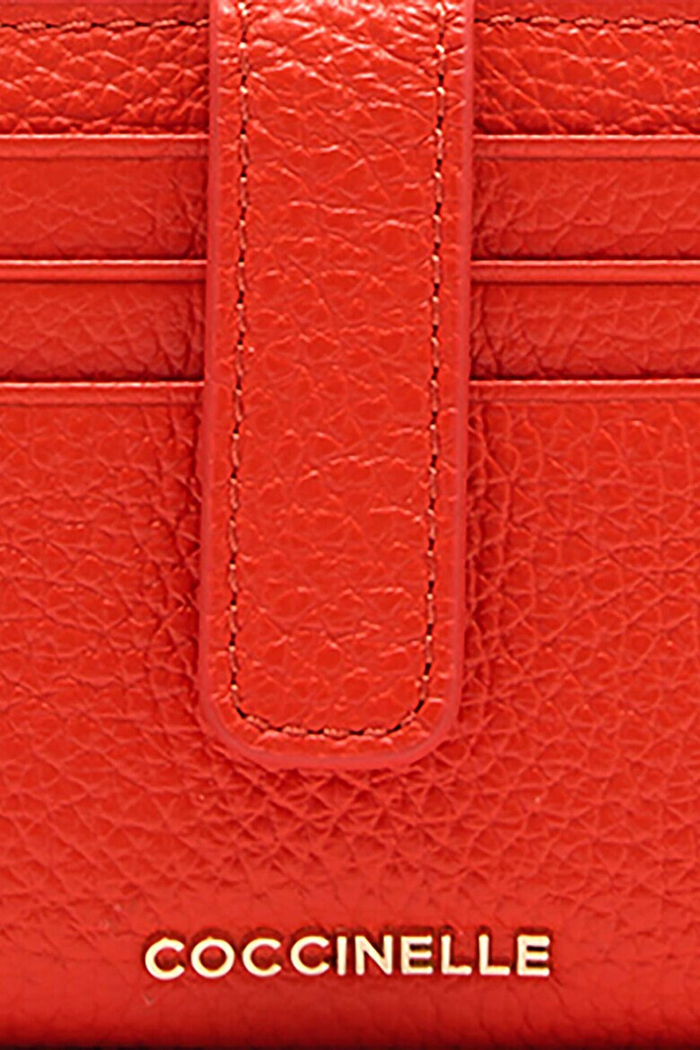 COCCINELLE Кожен портфейл Metallic Soft с лого - Pepit.bg