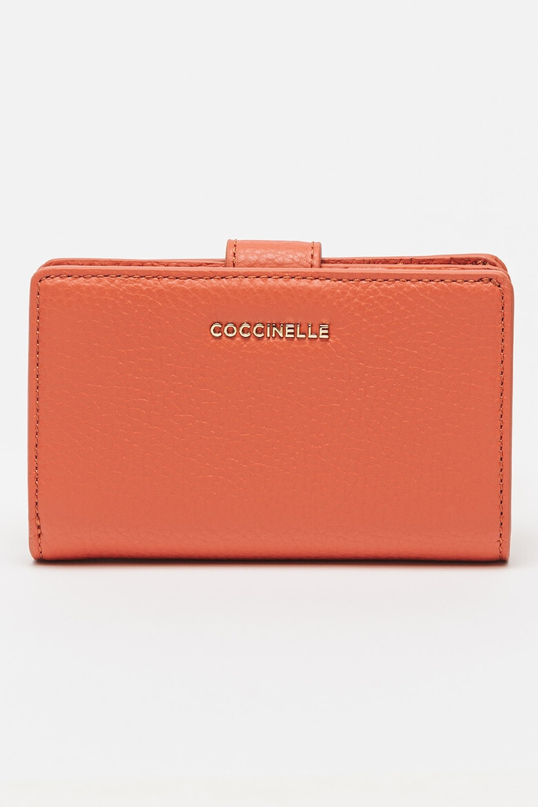 COCCINELLE Кожен портфейл Metallic Soft с релеф - Pepit.bg