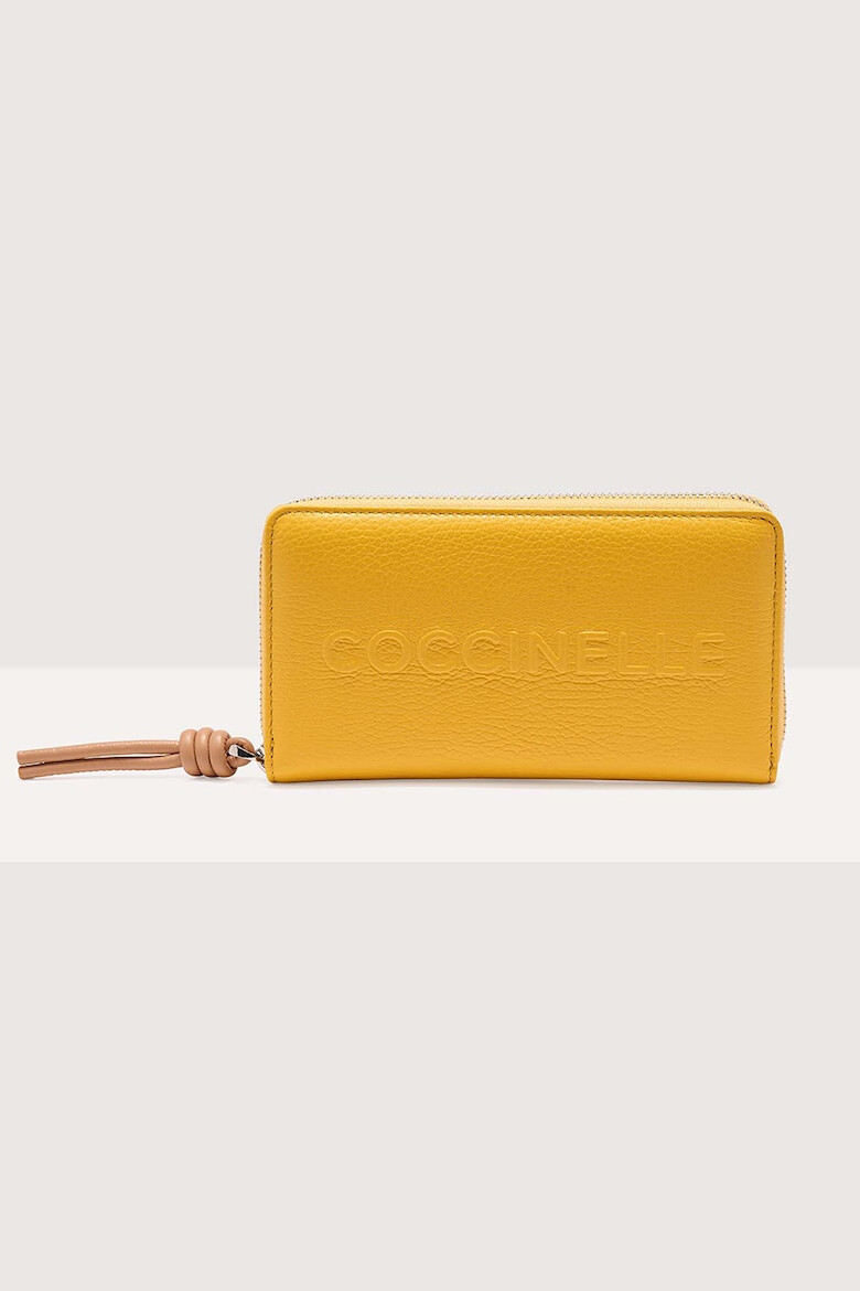 COCCINELLE Кожен портфейл с лого - Pepit.bg