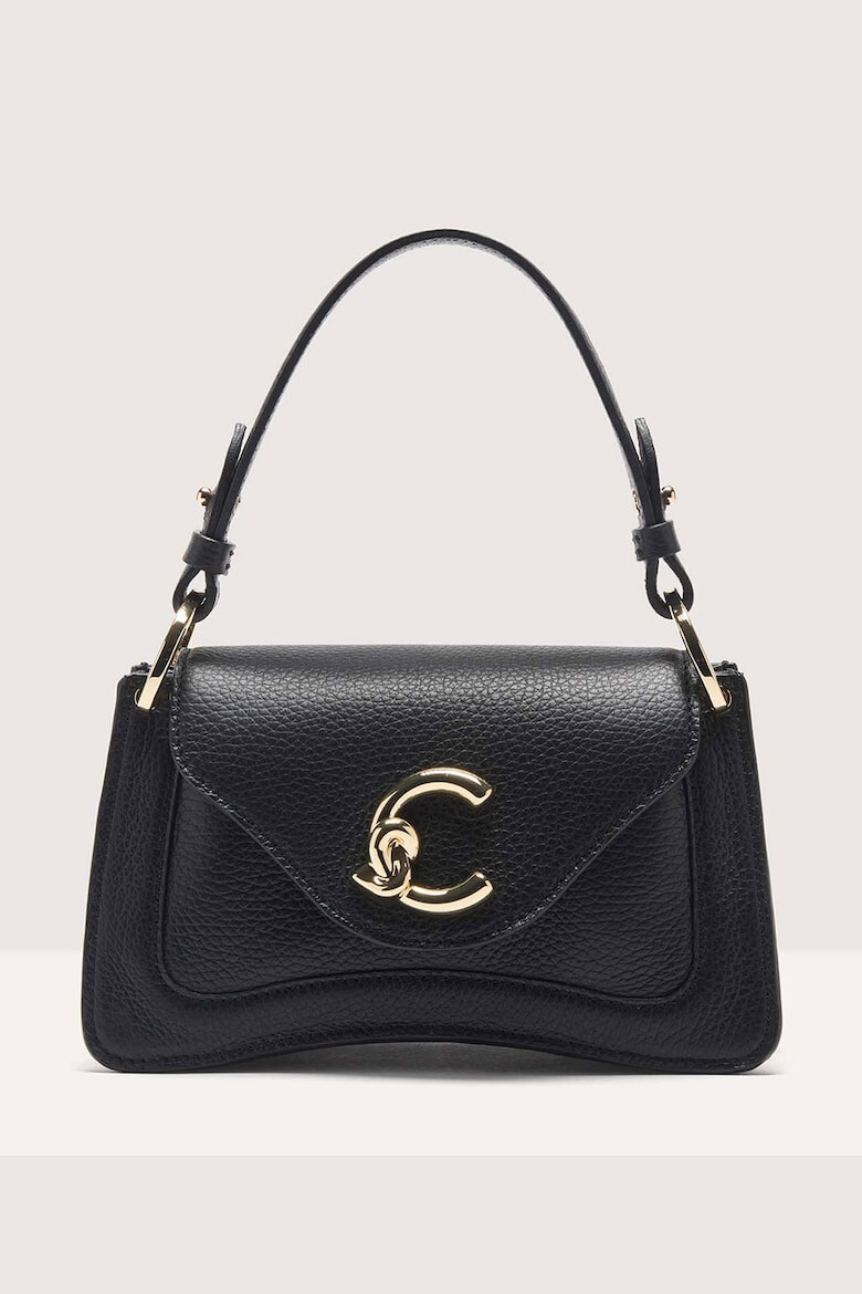 COCCINELLE Кожена чанта C-Me с капаче - Pepit.bg