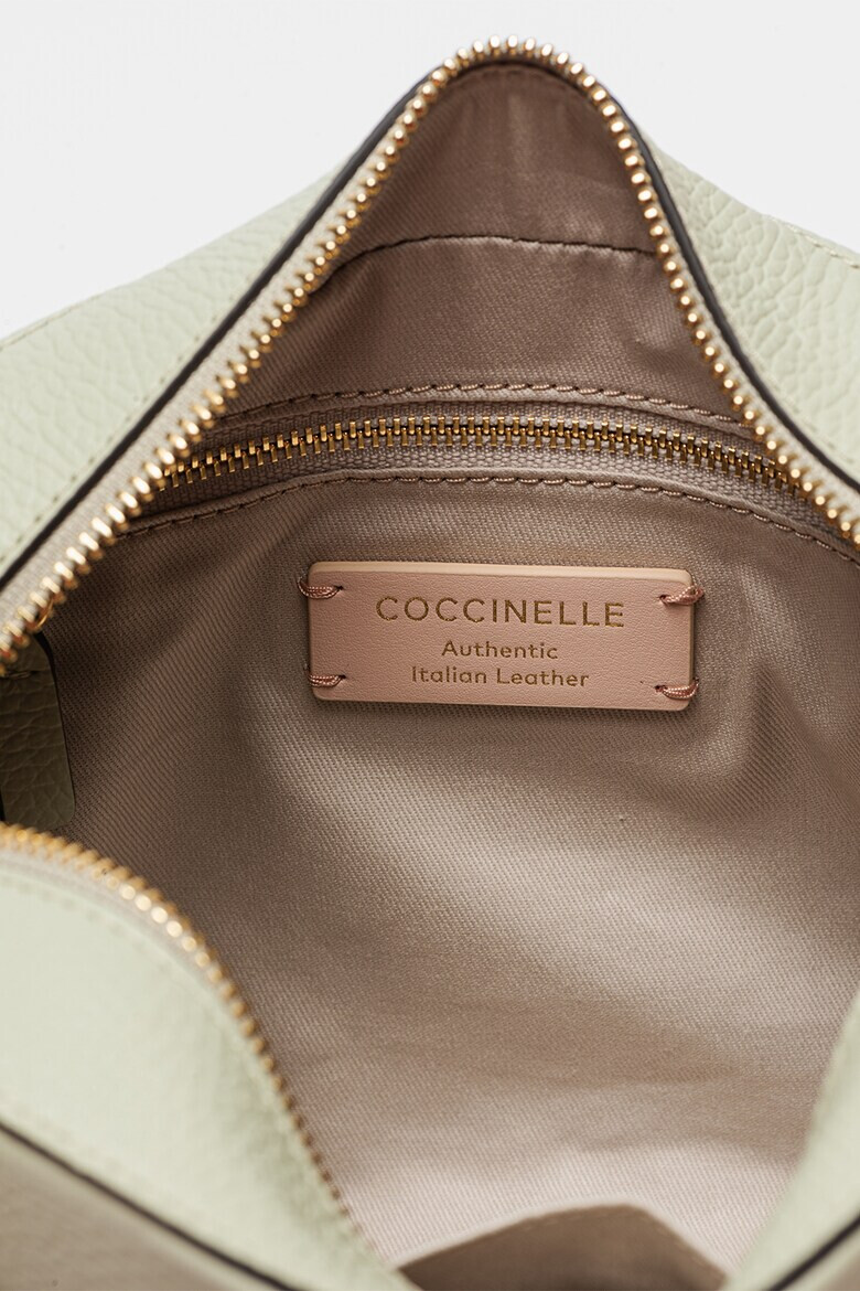 COCCINELLE Кожена чанта Liya с релеф - Pepit.bg