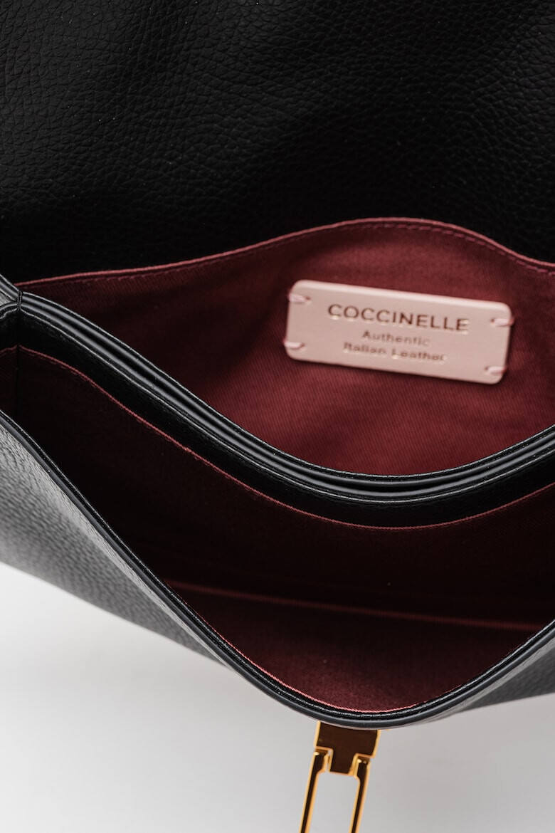 COCCINELLE Кожена чанта Nico с капаче - Pepit.bg