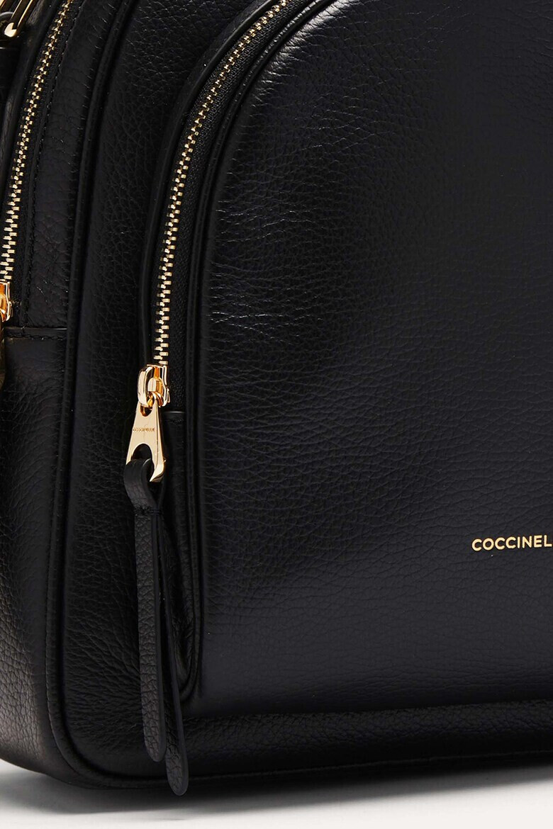 COCCINELLE Кожена раница Malory с релеф - Pepit.bg