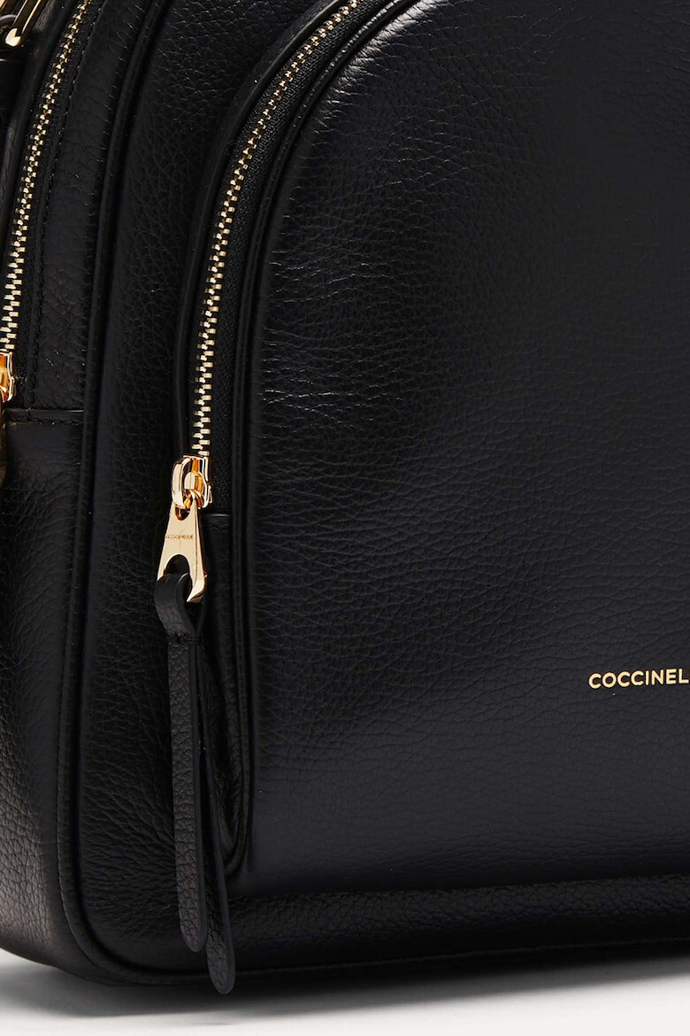 COCCINELLE Кожена раница Malory с релеф - Pepit.bg