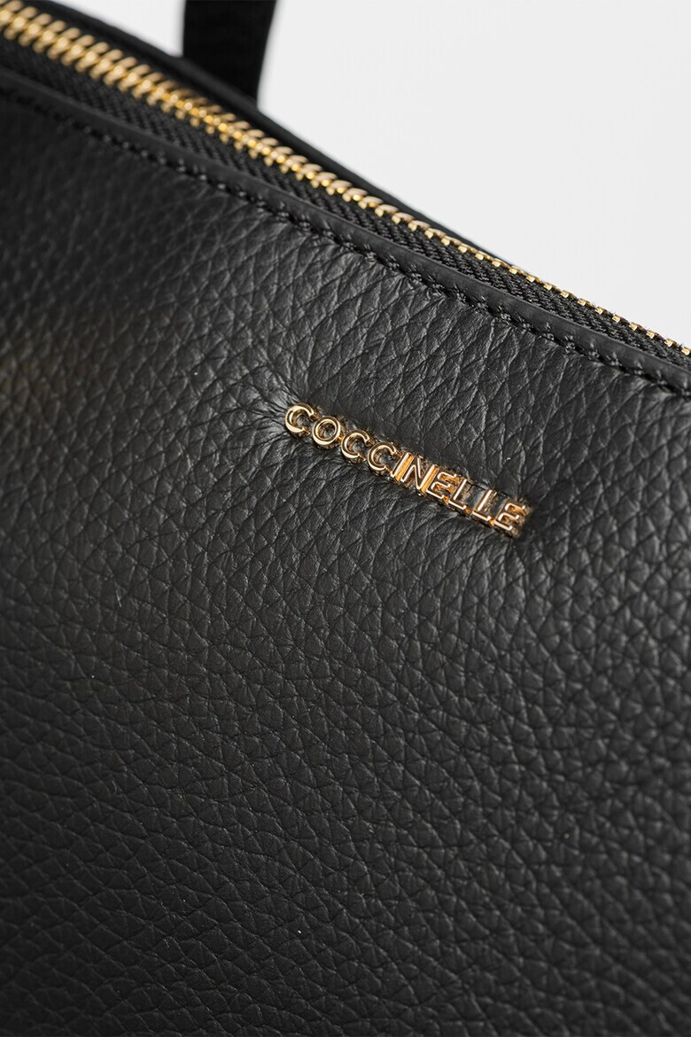 COCCINELLE Кожена шопинг чанта Gleen с лого - Pepit.bg