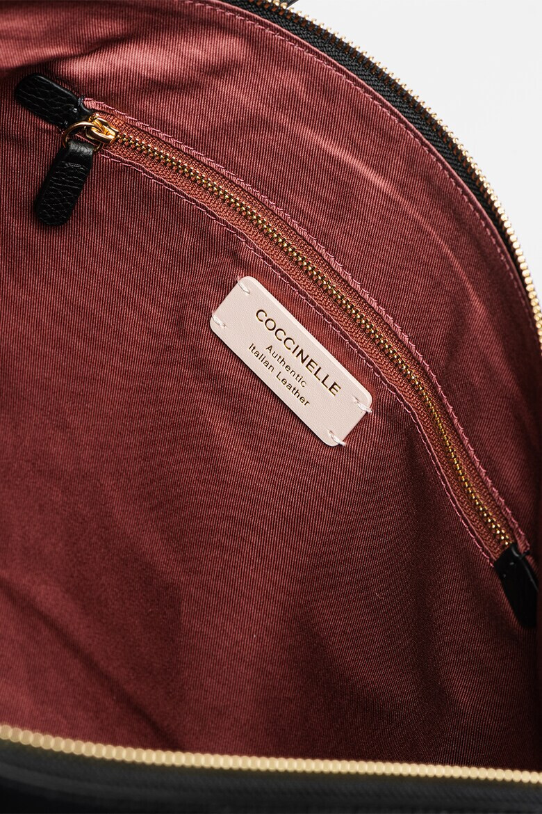 COCCINELLE Кожена шопинг чанта Gleen с лого - Pepit.bg