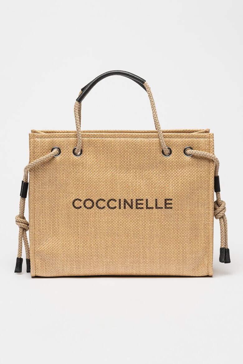 COCCINELLE Сплетена шопинг чанта Never Without - Pepit.bg