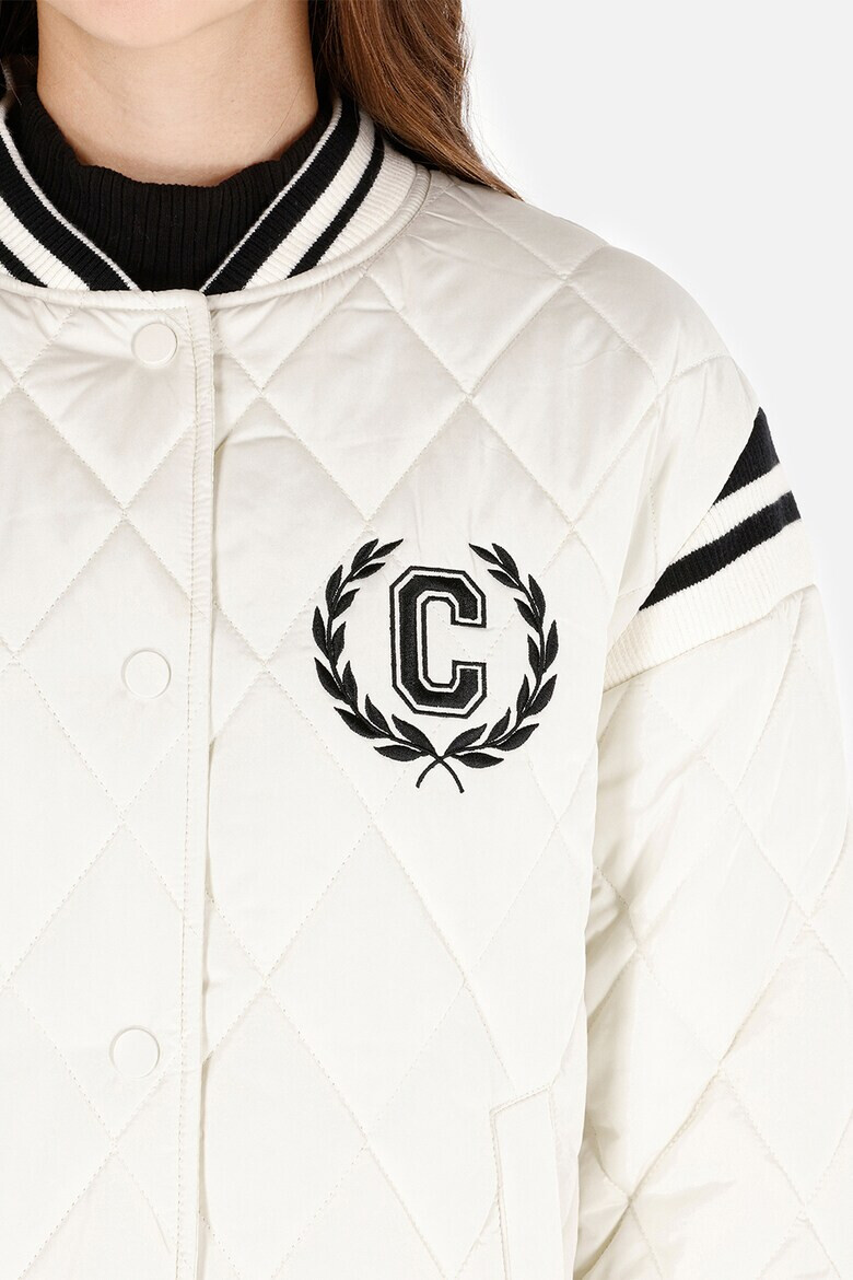 COLINS Капитонирано яке Varsity - Черен/Мръснобял - Pepit.bg