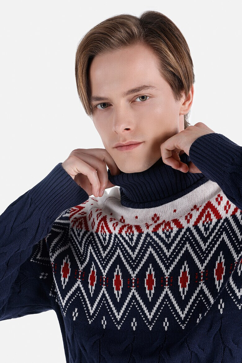 COLINS Пуловер с поло - Pepit.bg