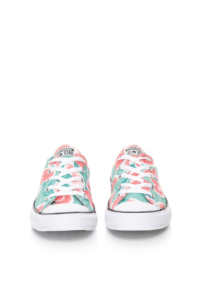 Converse Детски кецове в мента и червено с шарка - Pepit.bg