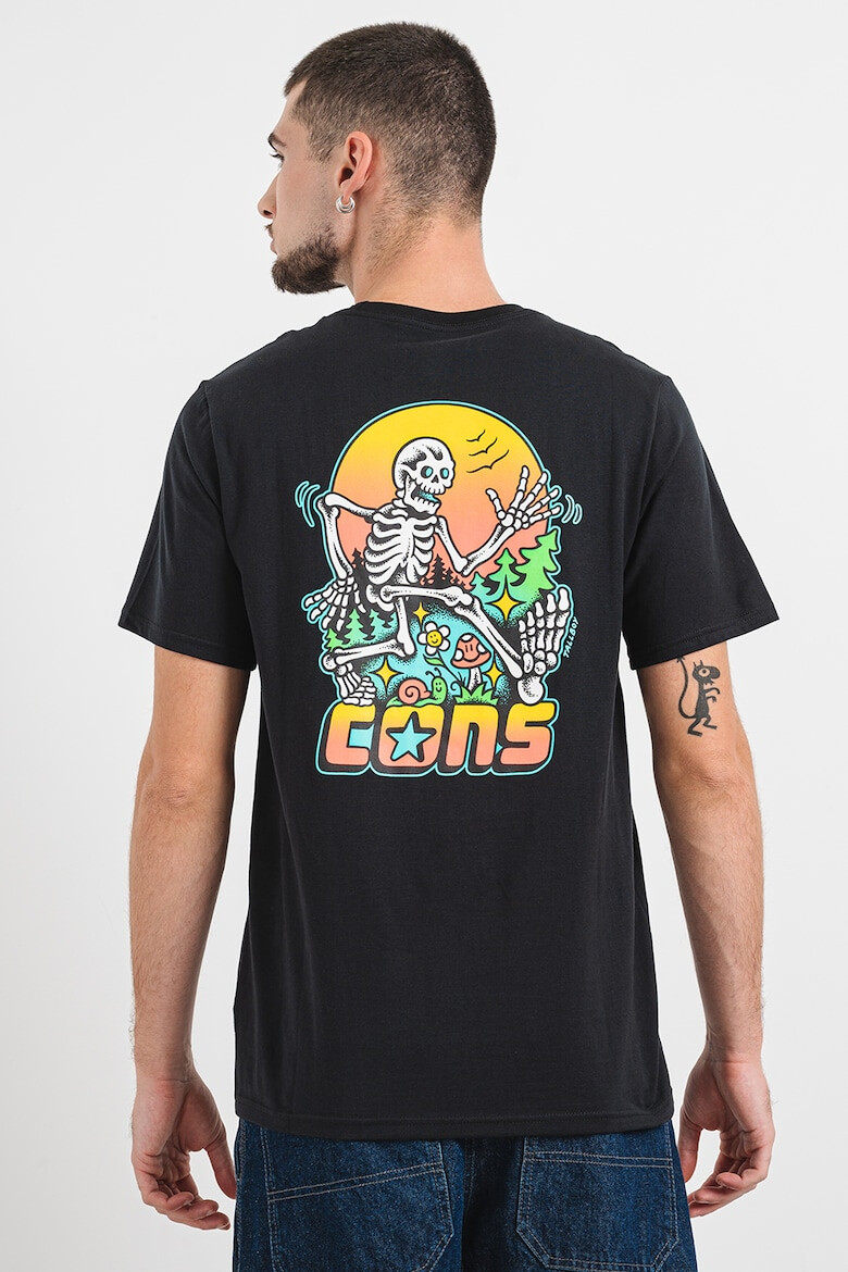 Converse Памучна тениска CONS Skeleton Sunrise - Pepit.bg