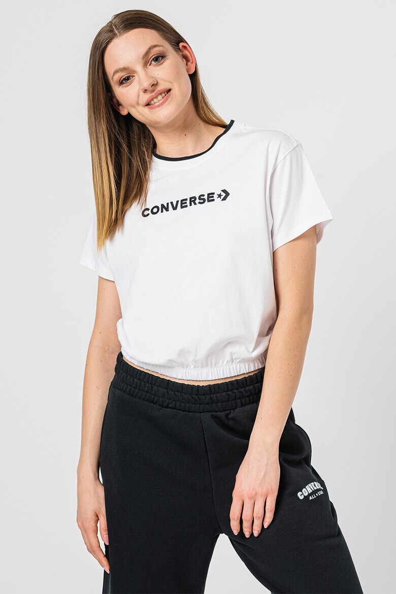 Converse Памучна тениска с бродирано лого - Pepit.bg