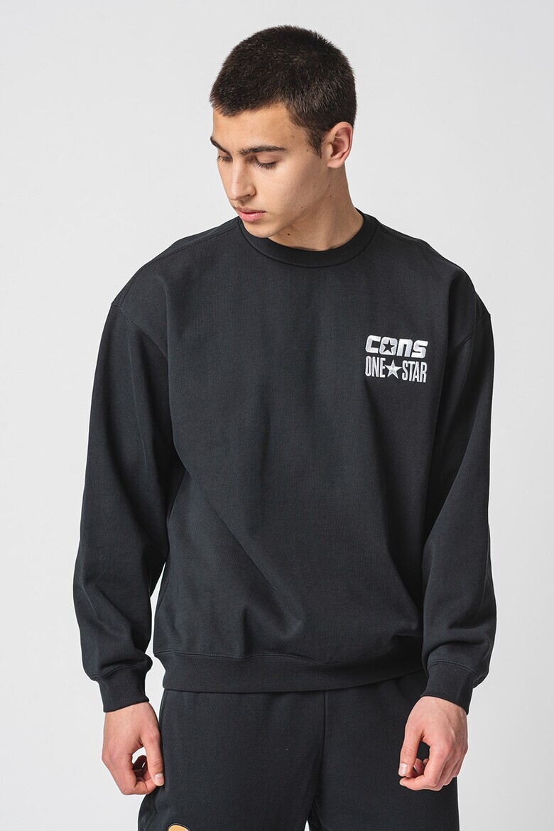 Converse Суитшърт с памук и лого - Pepit.bg