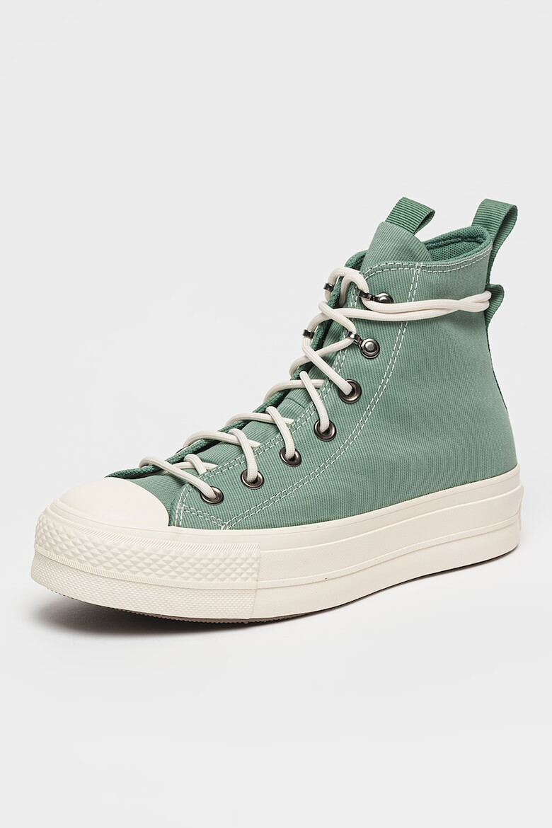 Converse Текстилни кецове с равна платформа и лого - Pepit.bg