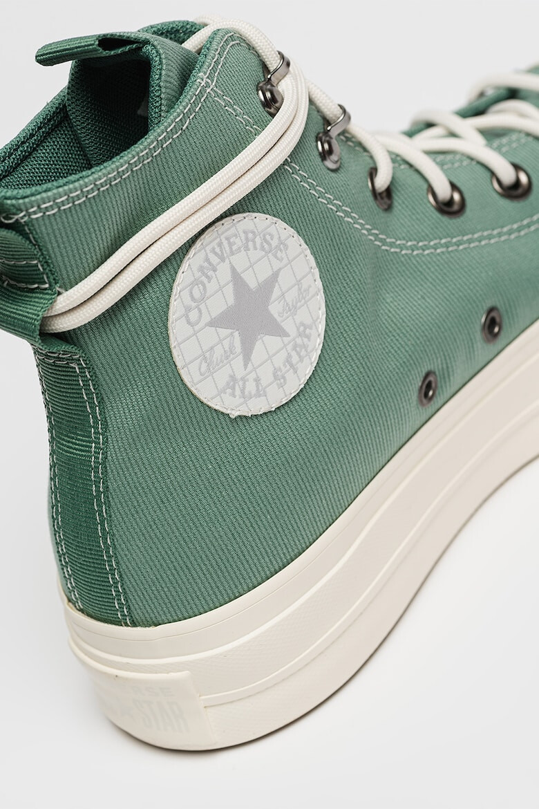 Converse Текстилни кецове с равна платформа и лого - Pepit.bg