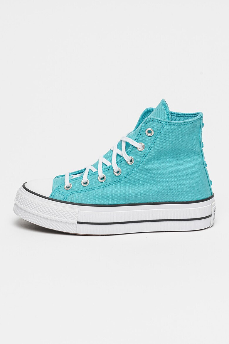 Converse Текстилни кецове с равна платформа и лого - Pepit.bg