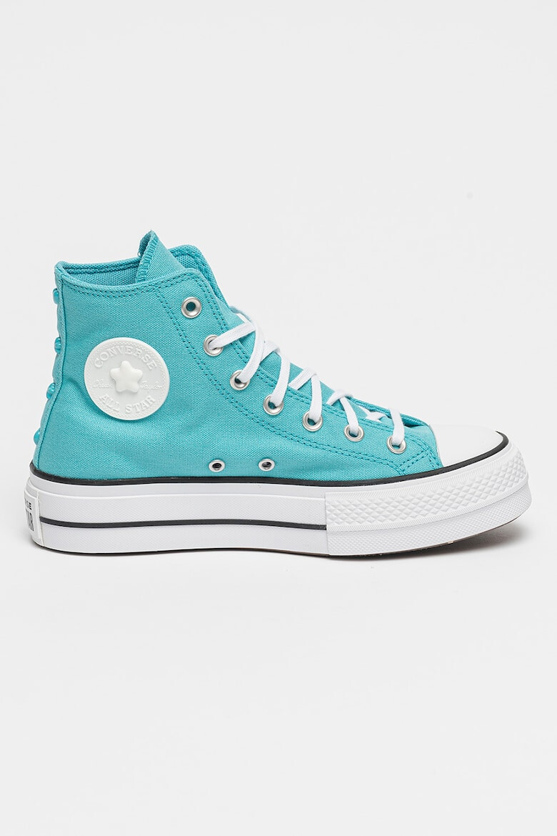Converse Текстилни кецове с равна платформа и лого - Pepit.bg