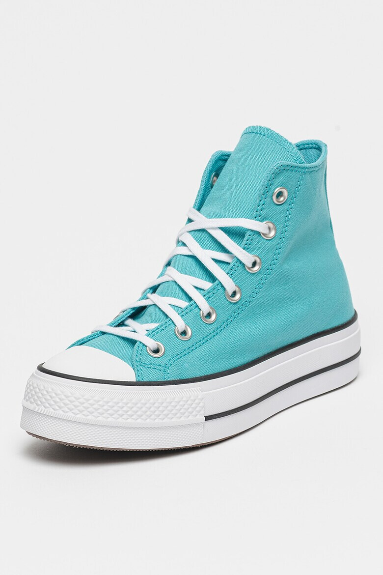 Converse Текстилни кецове с равна платформа и лого - Pepit.bg