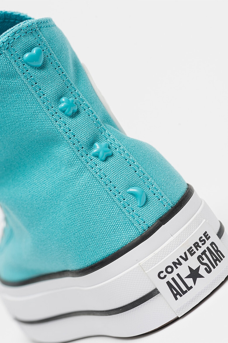 Converse Текстилни кецове с равна платформа и лого - Pepit.bg