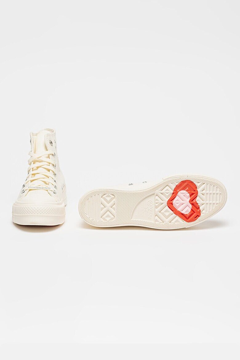 Converse Текстилни кецове с равна платформа и принт - Pepit.bg