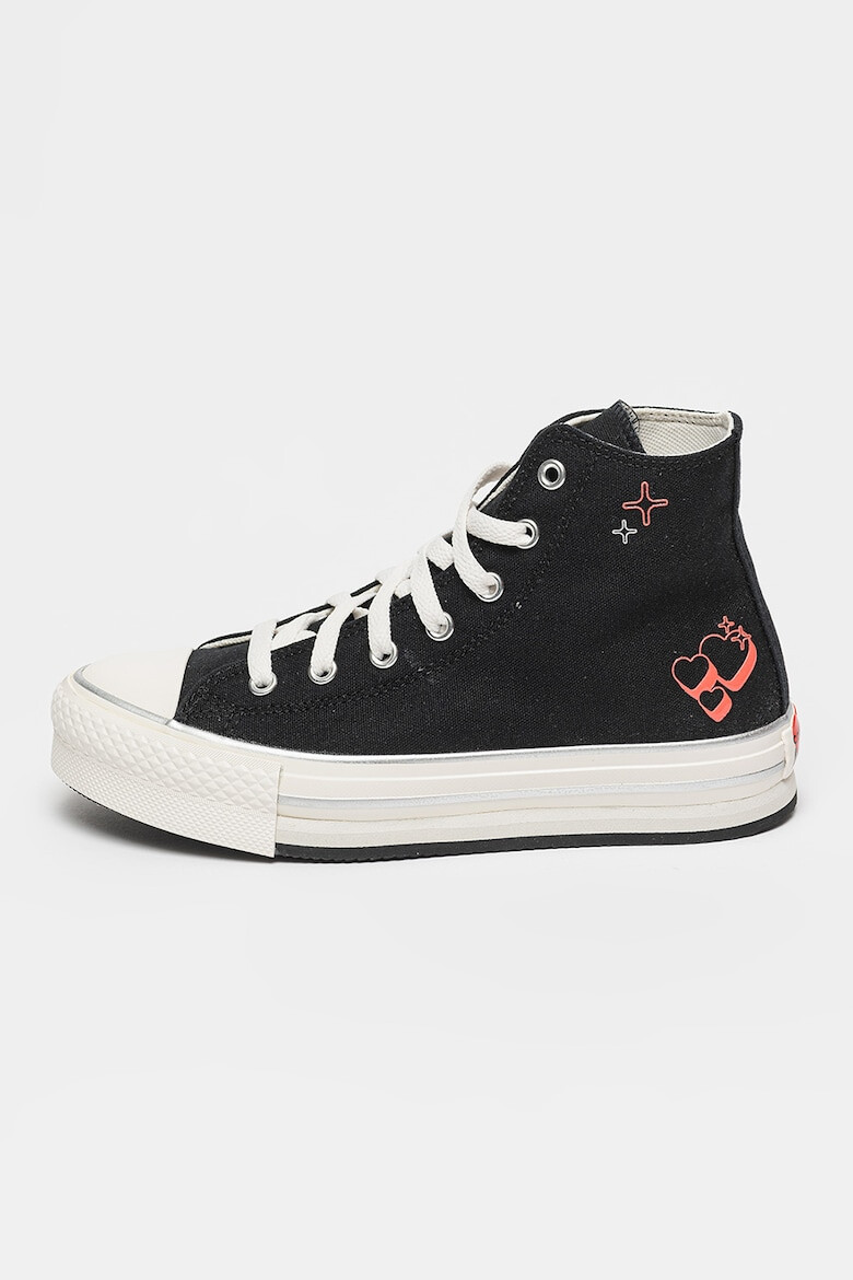 Converse Текстилни кецове със сърцевиден принт - Pepit.bg